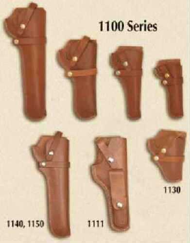 Hunter Company 1100-10 Belt OWB Size 10 Chestnut Tan Leather Loop Fits SA/DA Revolver W/6" Barrel Compatible With